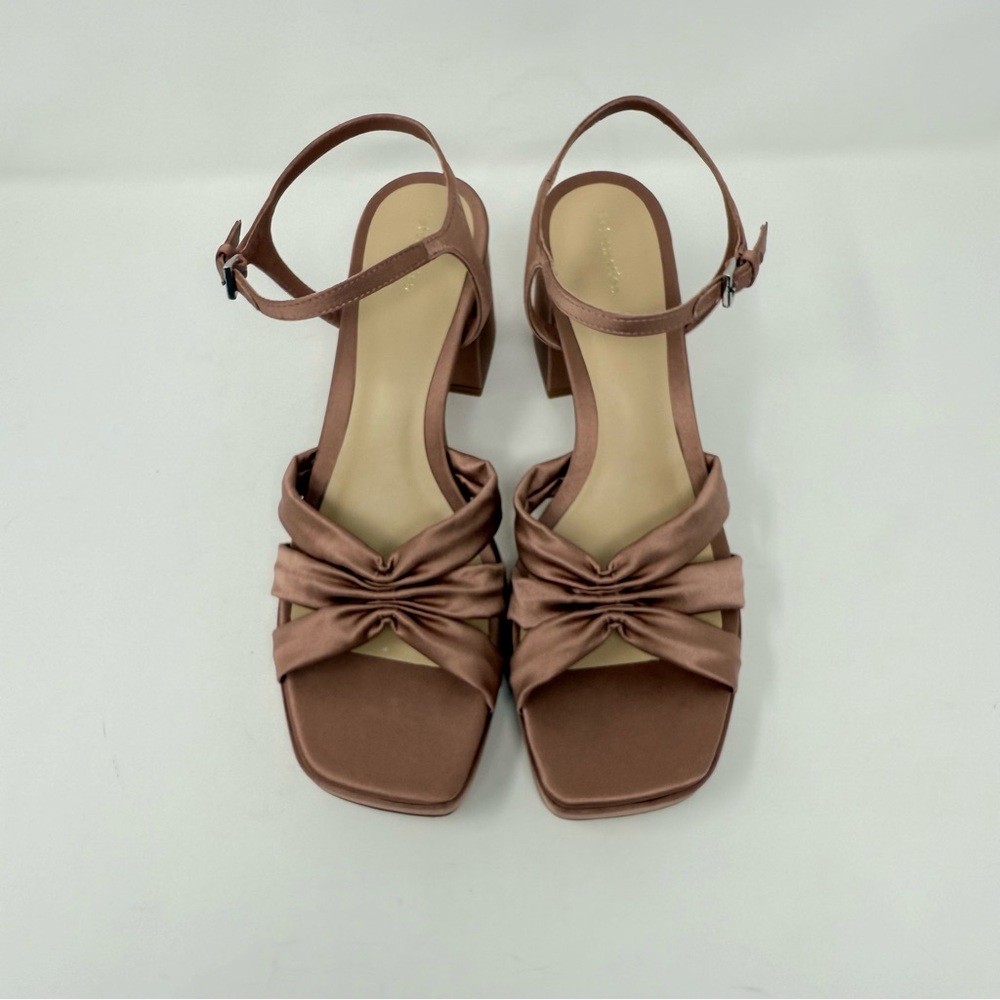 New Reformation Maize Platform Heeled Sandals Sz … - image 8